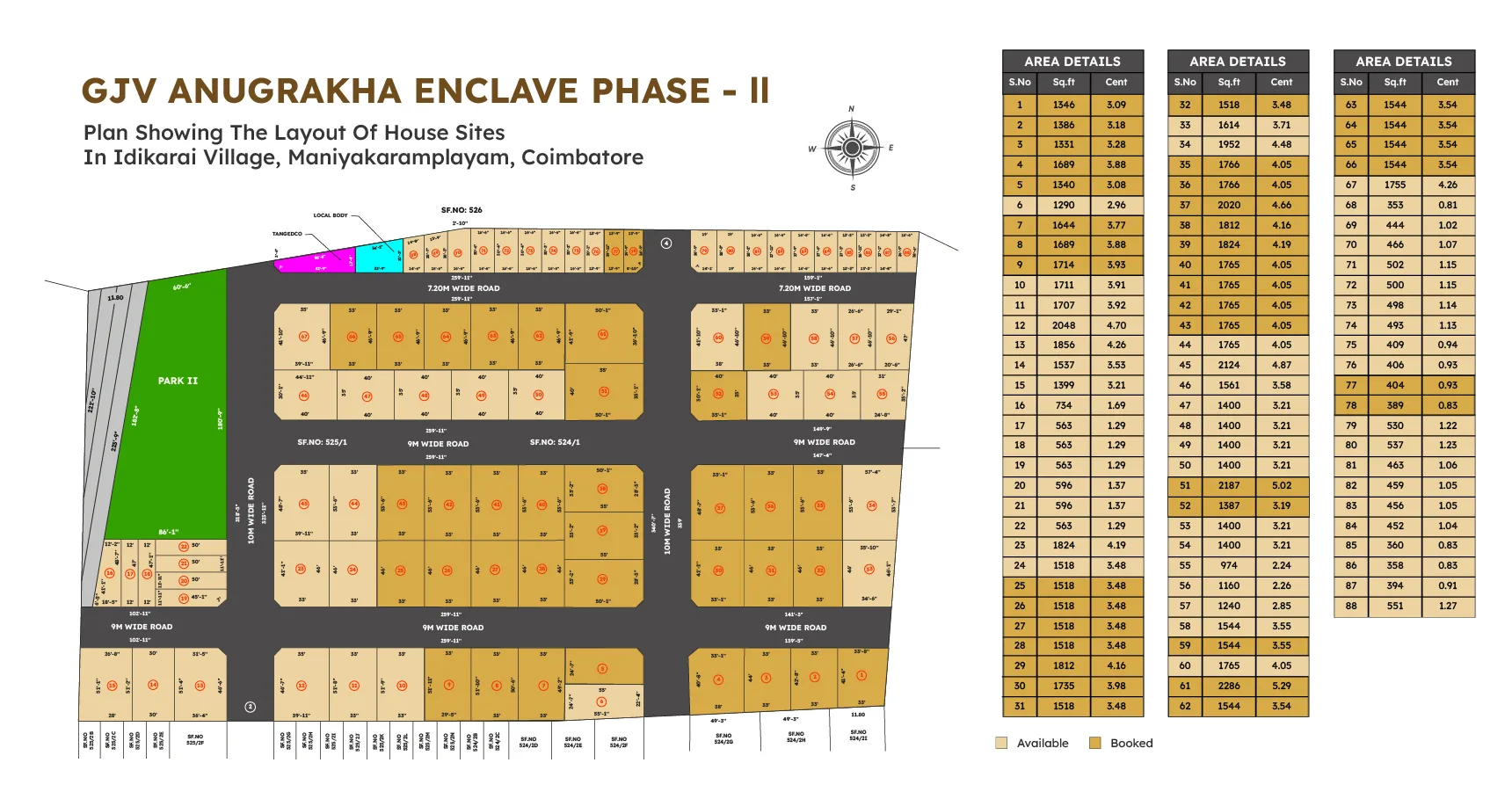 GJV Anugrakha Enclave Phase layout - 2